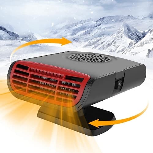 12/24V 200W Portable Auto Electric Car Heater Windshield 360 Degree Rotationdc Electrically air Fan ABS Plug in Heater