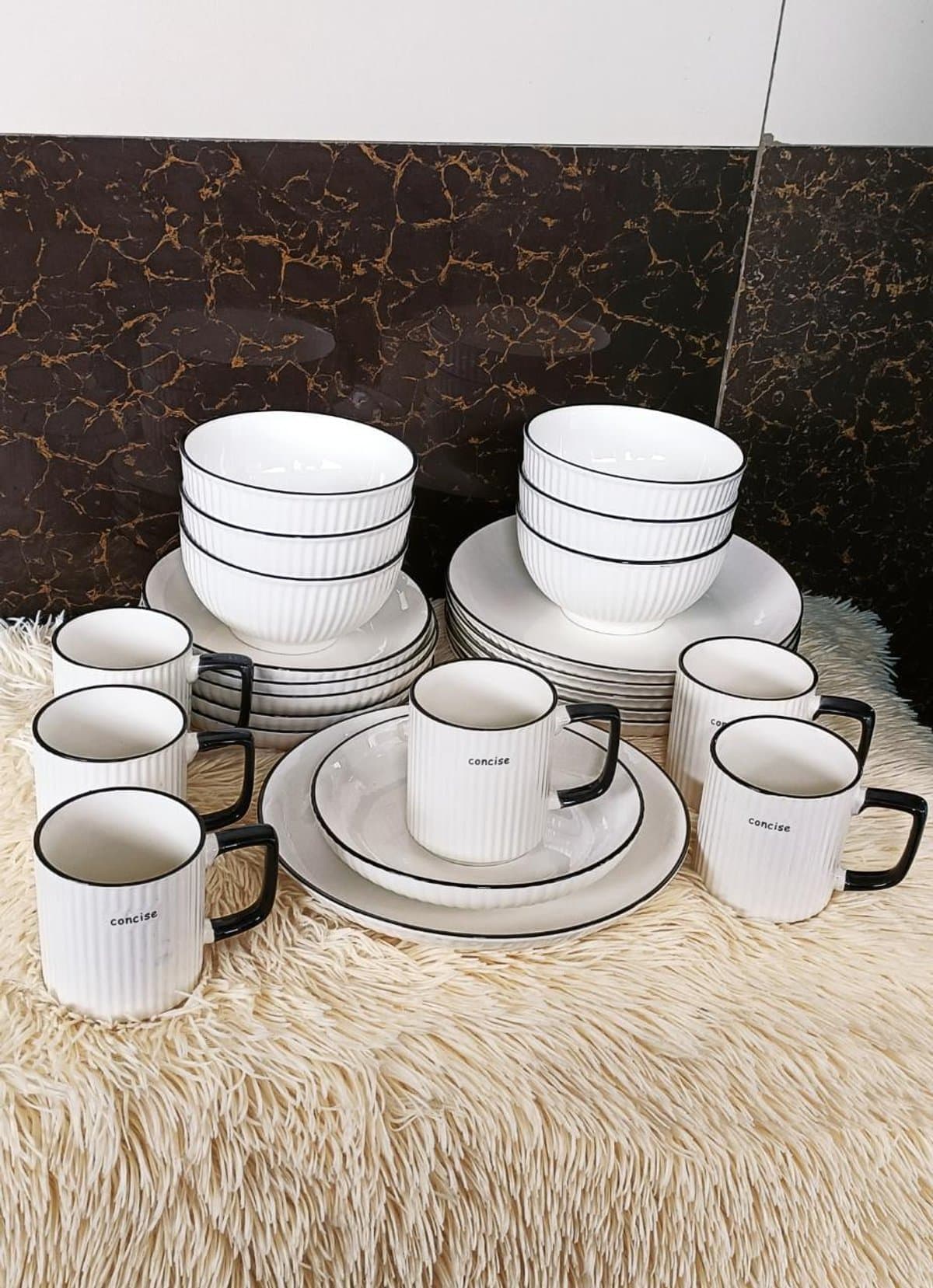 24 pieces Japanese dinner set