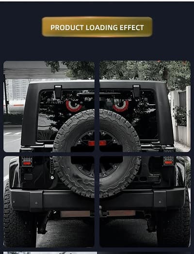 Truck Windshield Decorative Light USB Car Led Devil Eye Demon Led Display Screen Panel Lights Devil Eyes Lights for Truck